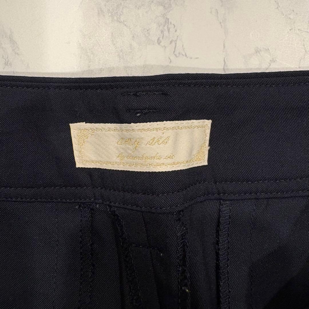 エニィスィス テーパードパンツ 黒　ブラック　きれいめ M相当　無地　カジュアル 8