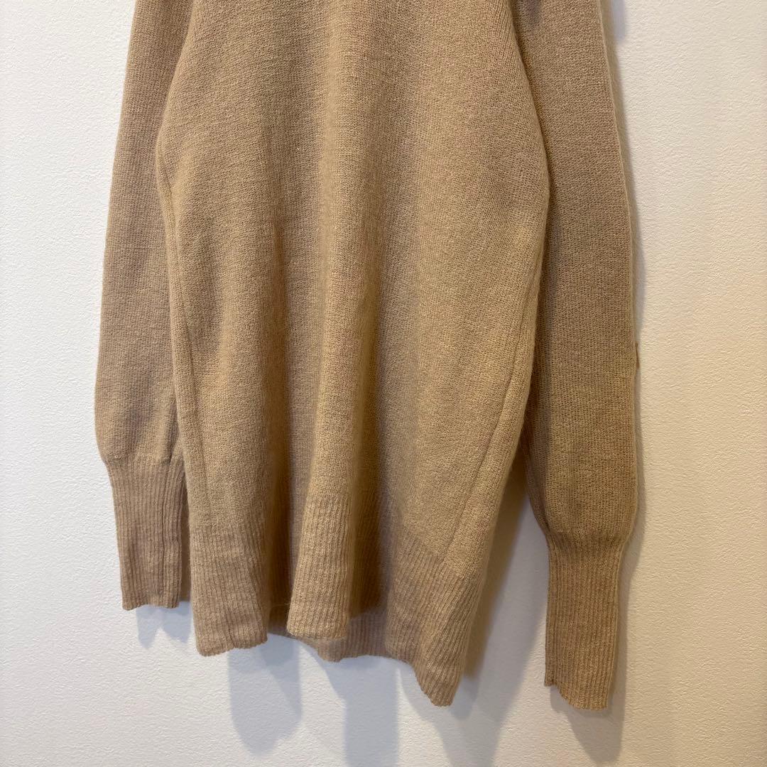 リステア ニットセーター 長袖　ベージュ 40 L 襟付き 3