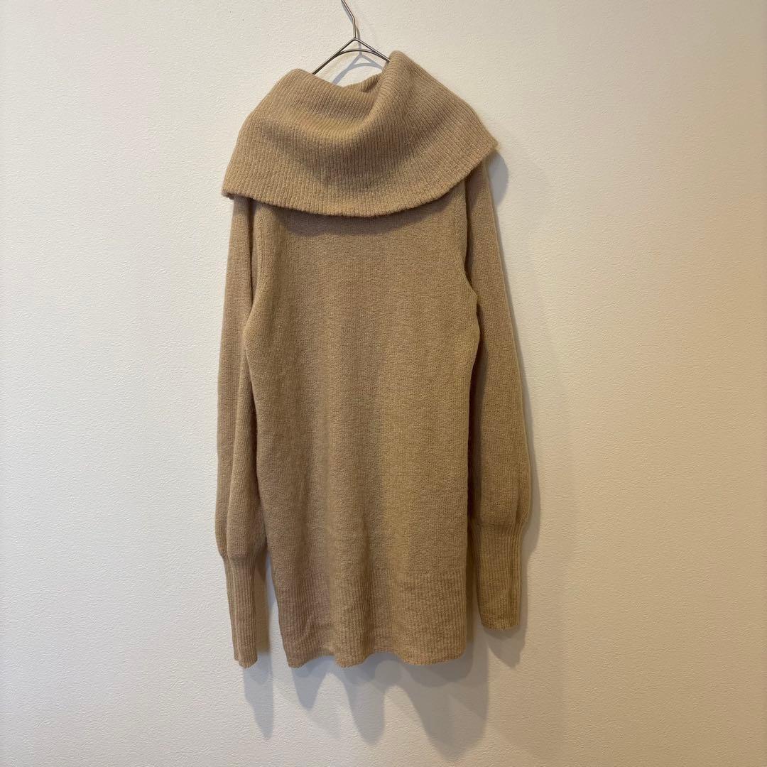 リステア ニットセーター 長袖　ベージュ 40 L 襟付き 5