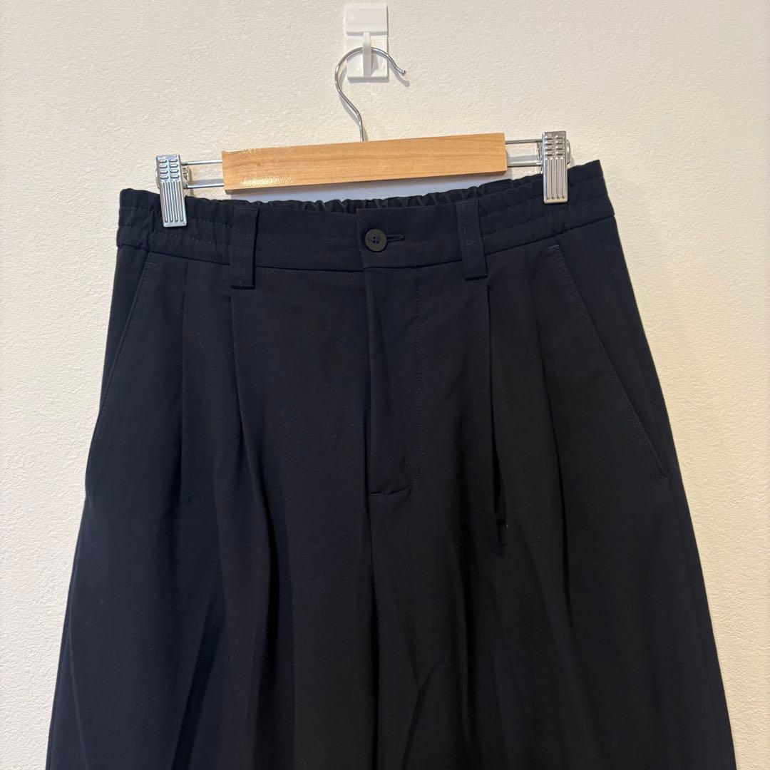 ザラ タック ワイドパンツ スラックス 黒 ブラック　レディース　きれいめ 2