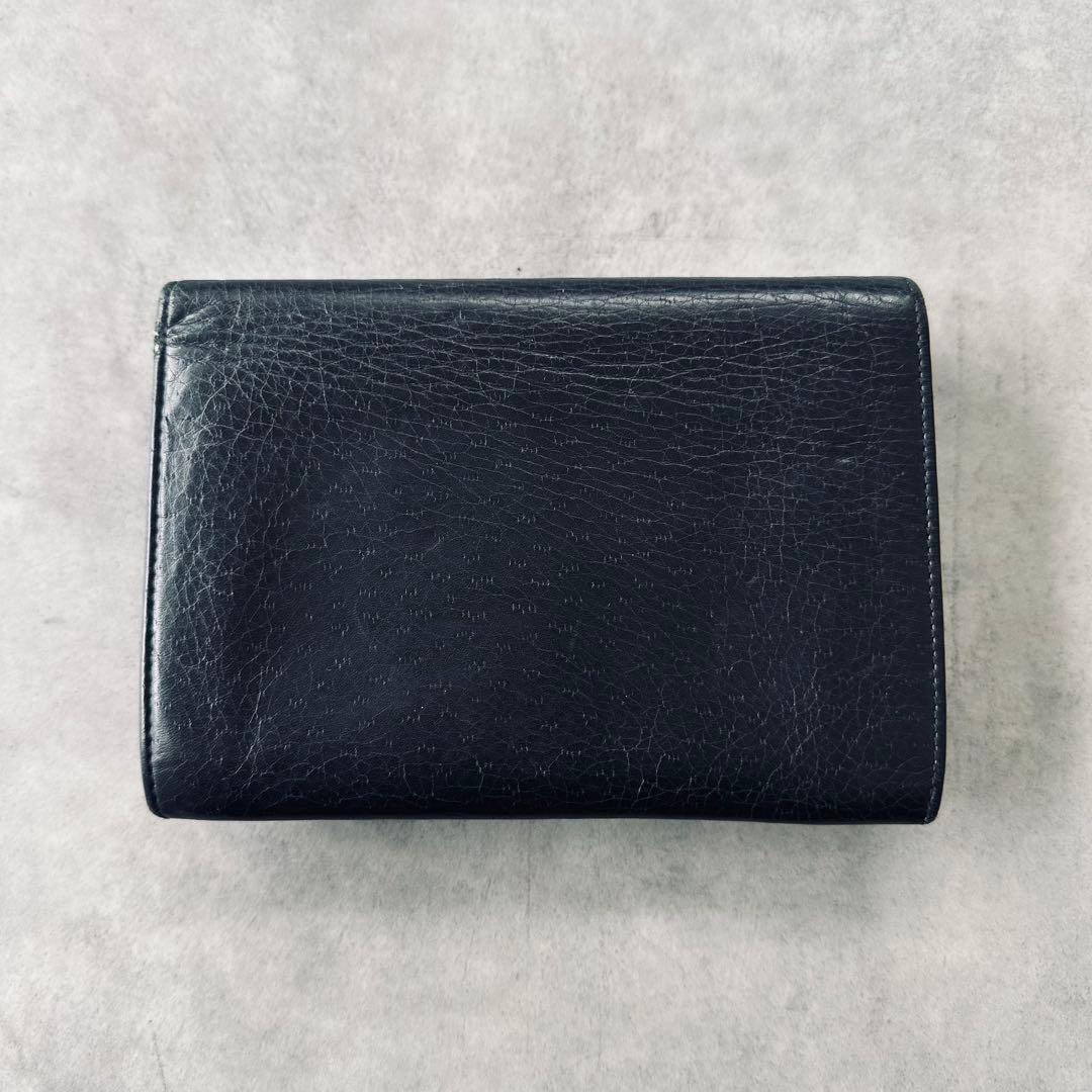 GUCCI レザー ロゴ 二つ折り財布　 コンパクトウォレット 2
