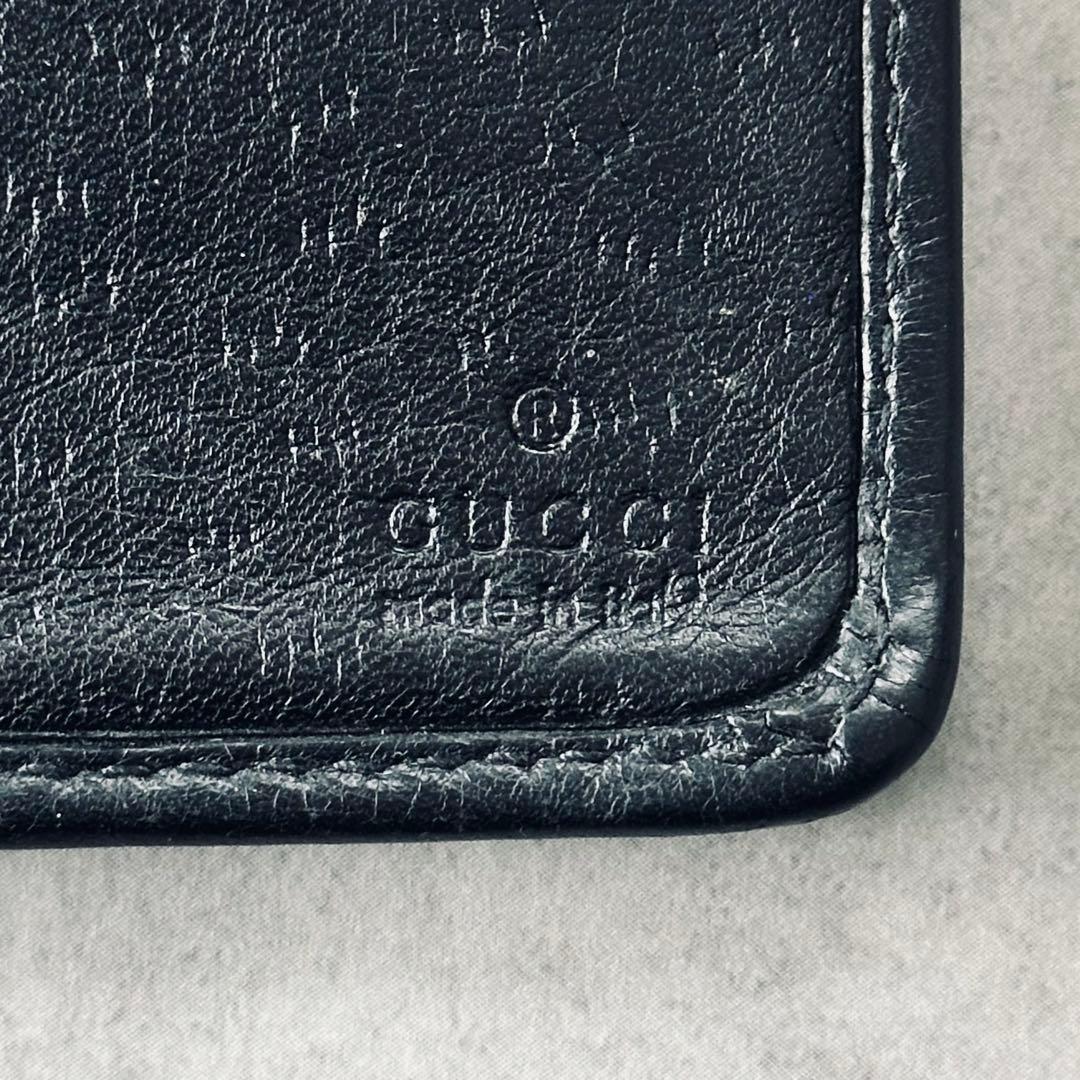 GUCCI レザー ロゴ 二つ折り財布　 コンパクトウォレット 16