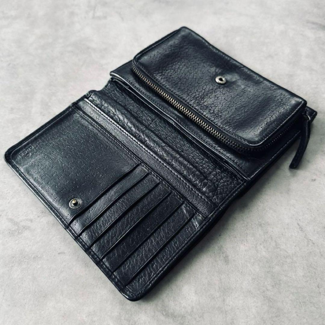 GUCCI レザー ロゴ 二つ折り財布　 コンパクトウォレット 10