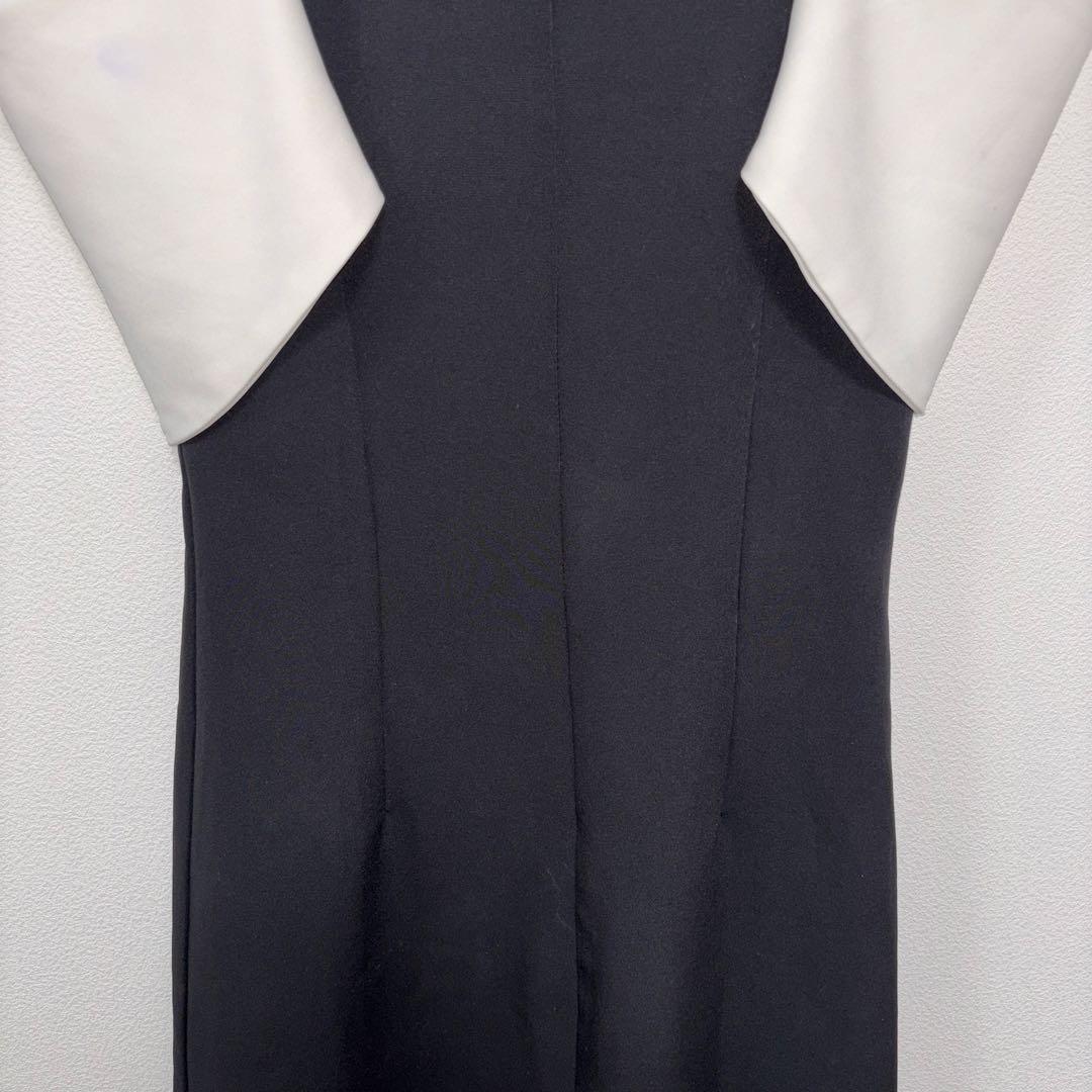 Dazy オフショルダーパーティードレス M 黒/白　d774 11