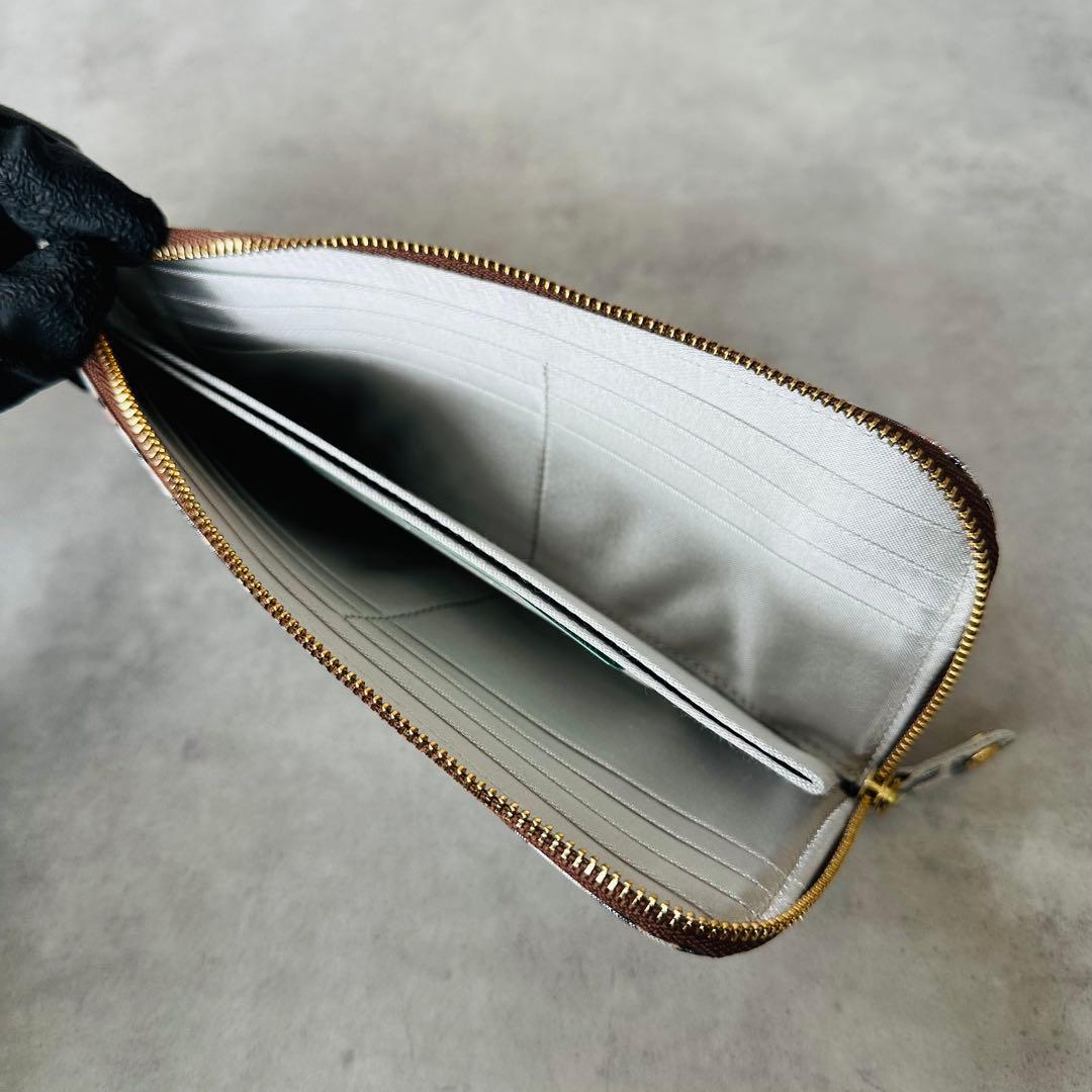 未使用✨efffy レオパード　ヒョウ柄　L字ファスナー長財布 10