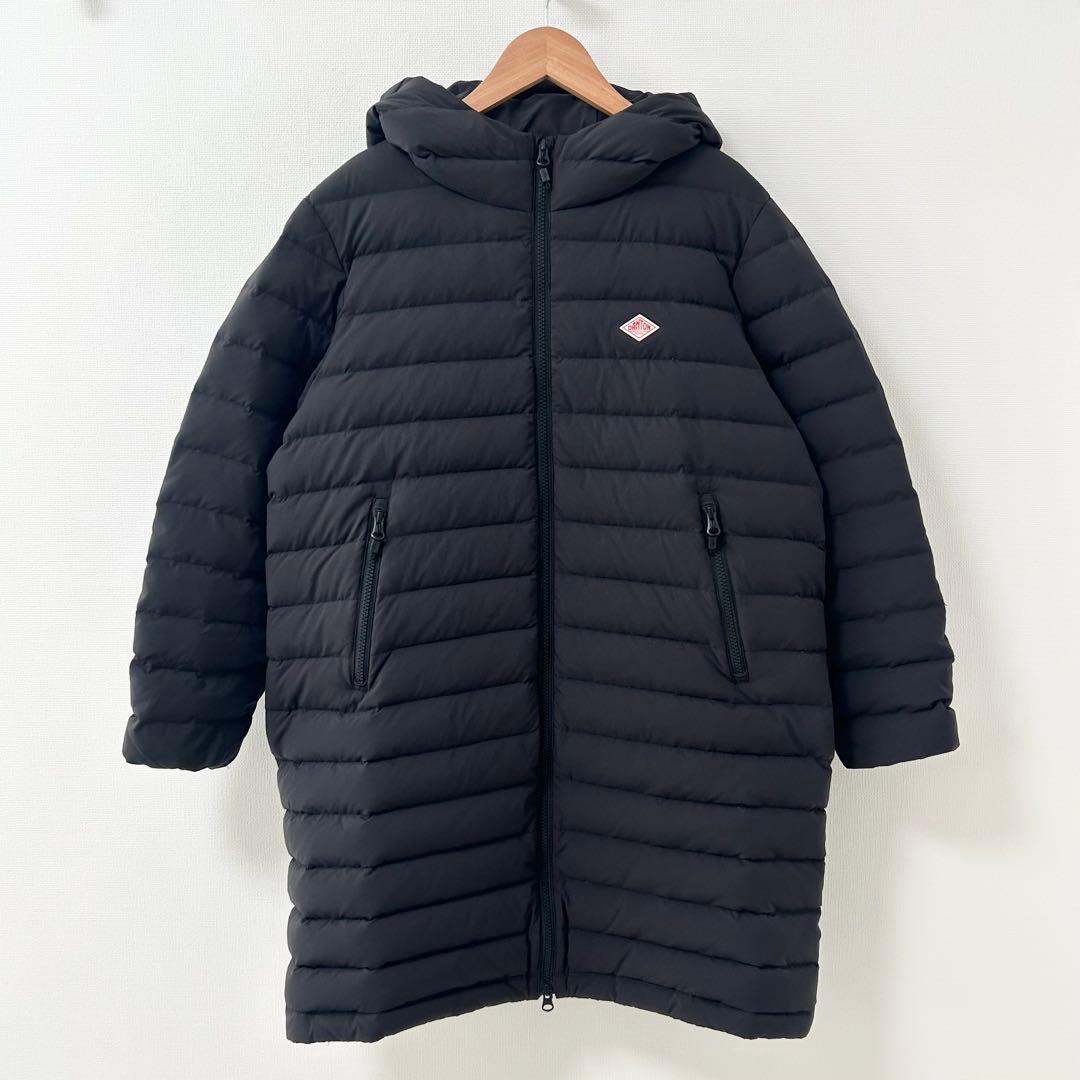 DANTON ダントン　ミドルダウン　ダウンコート　ブラック　S