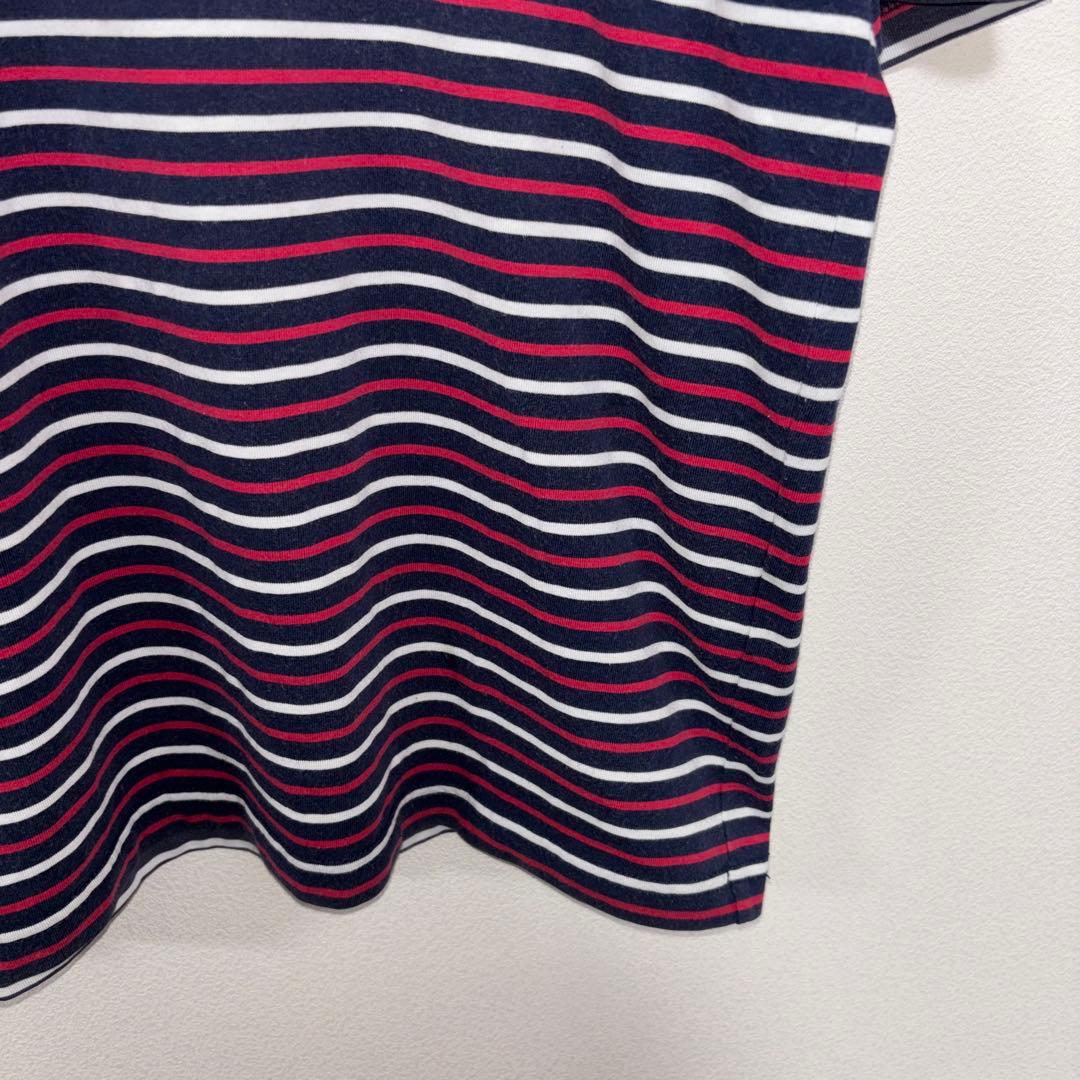 POLO CLUB ストライプボーダー Tシャツ Mサイズd766 11