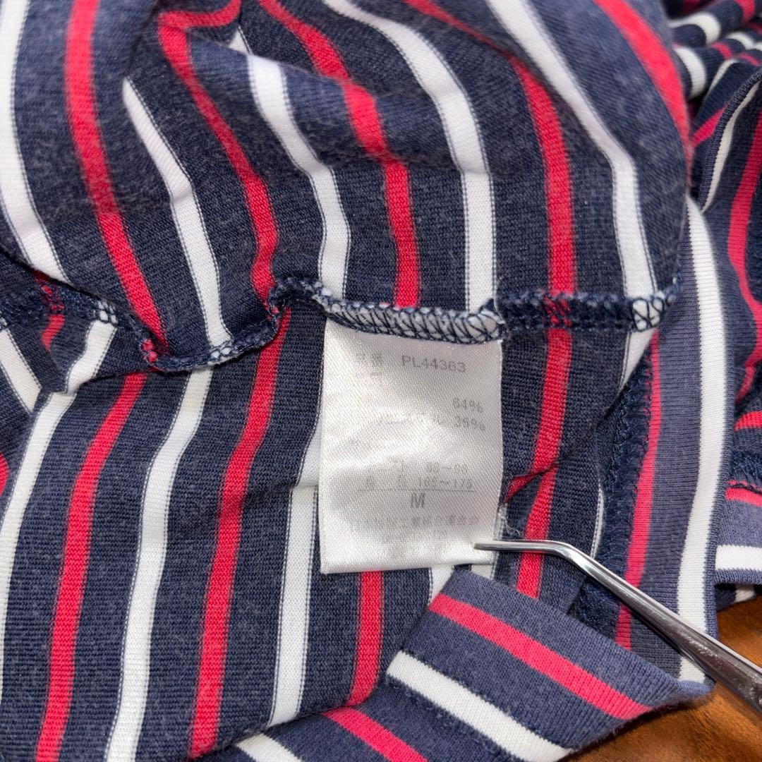 POLO CLUB ストライプボーダー Tシャツ Mサイズd766 13