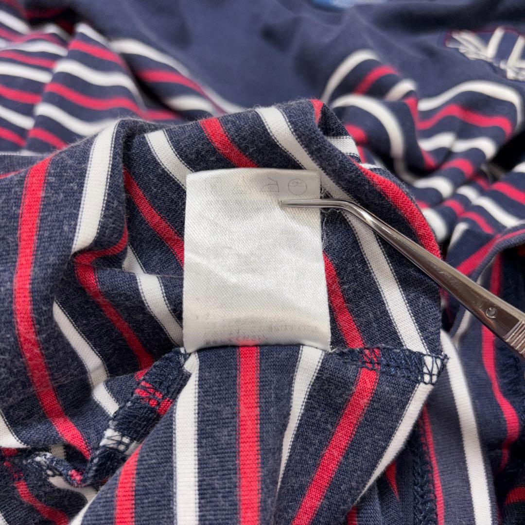 POLO CLUB ストライプボーダー Tシャツ Mサイズd766 14