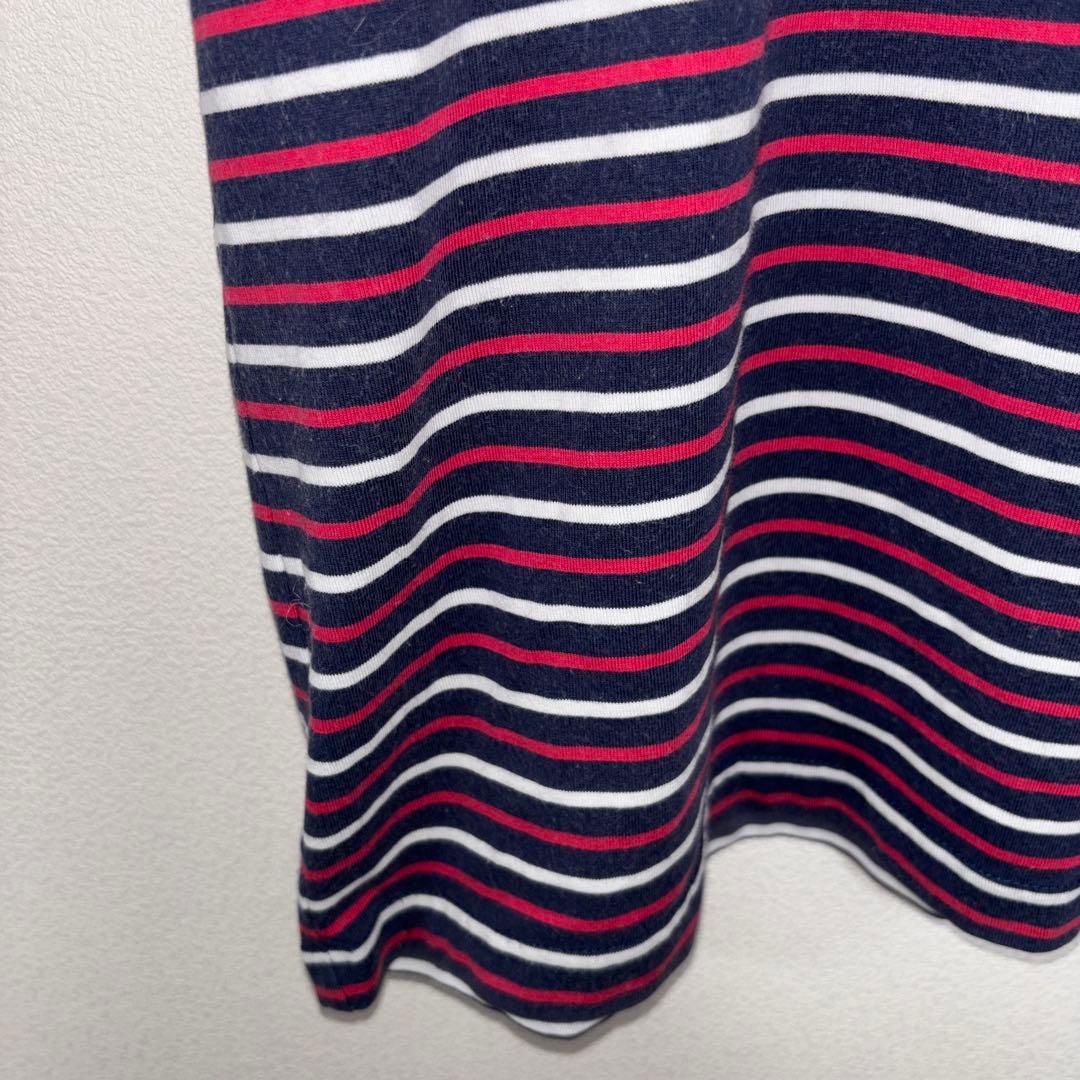 POLO CLUB ストライプボーダー Tシャツ Mサイズd766 7