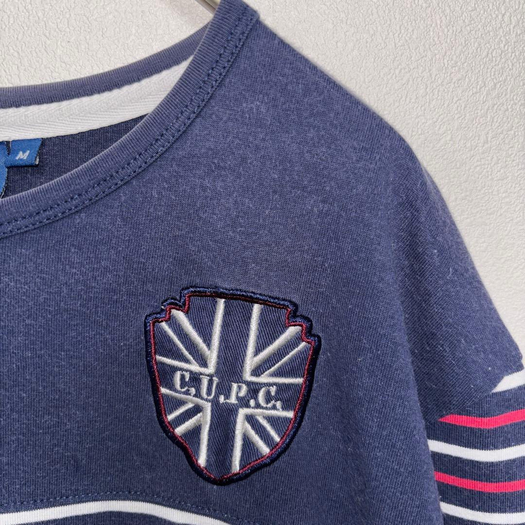 POLO CLUB ストライプボーダー Tシャツ Mサイズd766 8