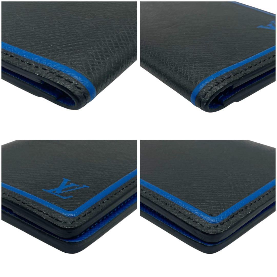 美品✨ ルイヴィトン タイガ オーガナイザー ドゥ ポッシュ ブルー 9