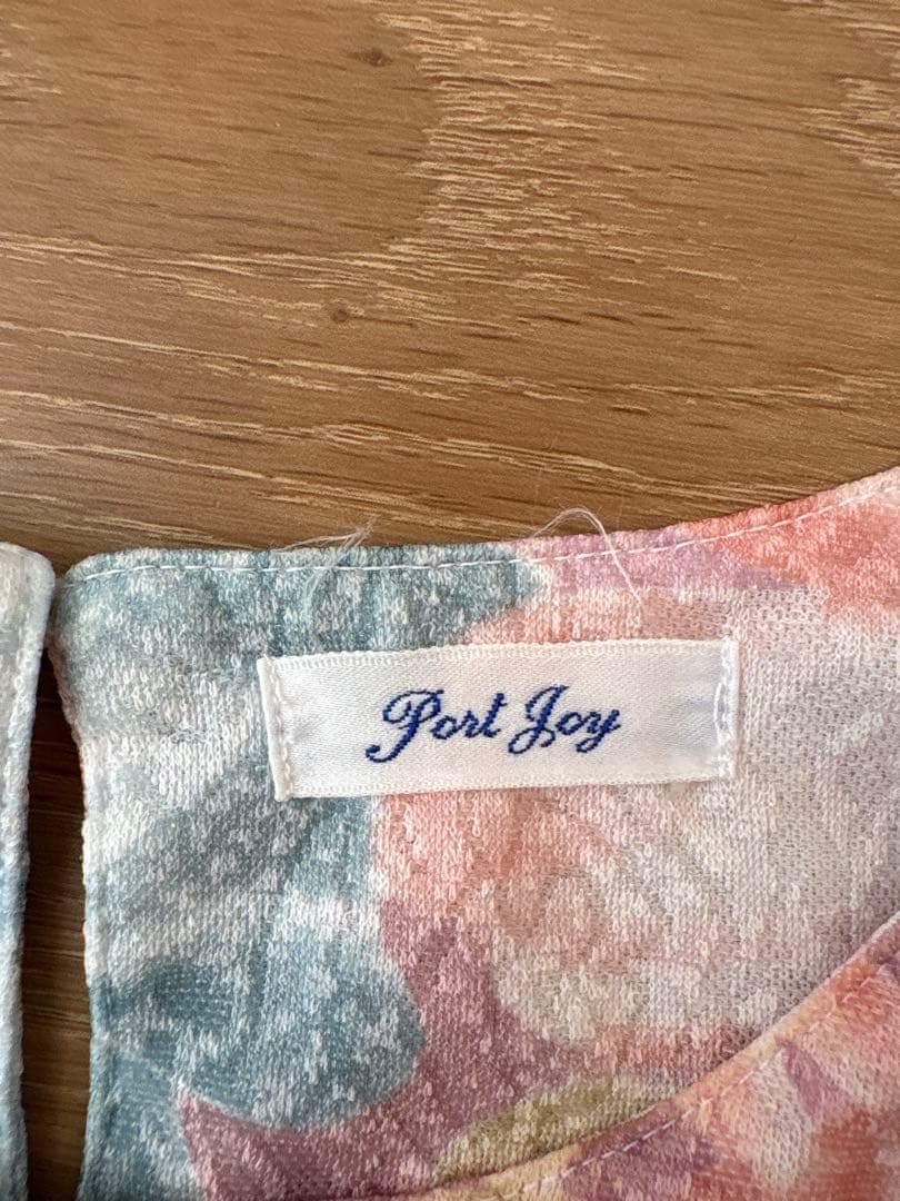 .カットソー　七分袖 花柄　パステル M〜L 春　スウェット風　上品　トップス 10