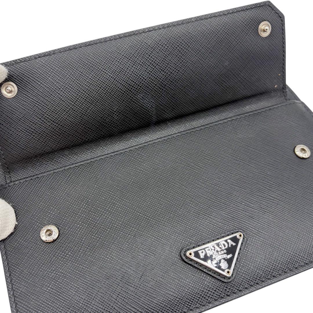 ⭐️美品⭐️ プラダ サフィアーノ トライアングル ポーチ ブラック 4