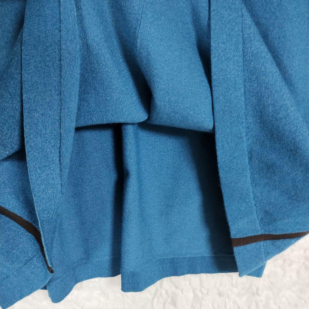 PART2 JUNKO SHIMADA 青いノースリーブチュニックゆったりXL 4