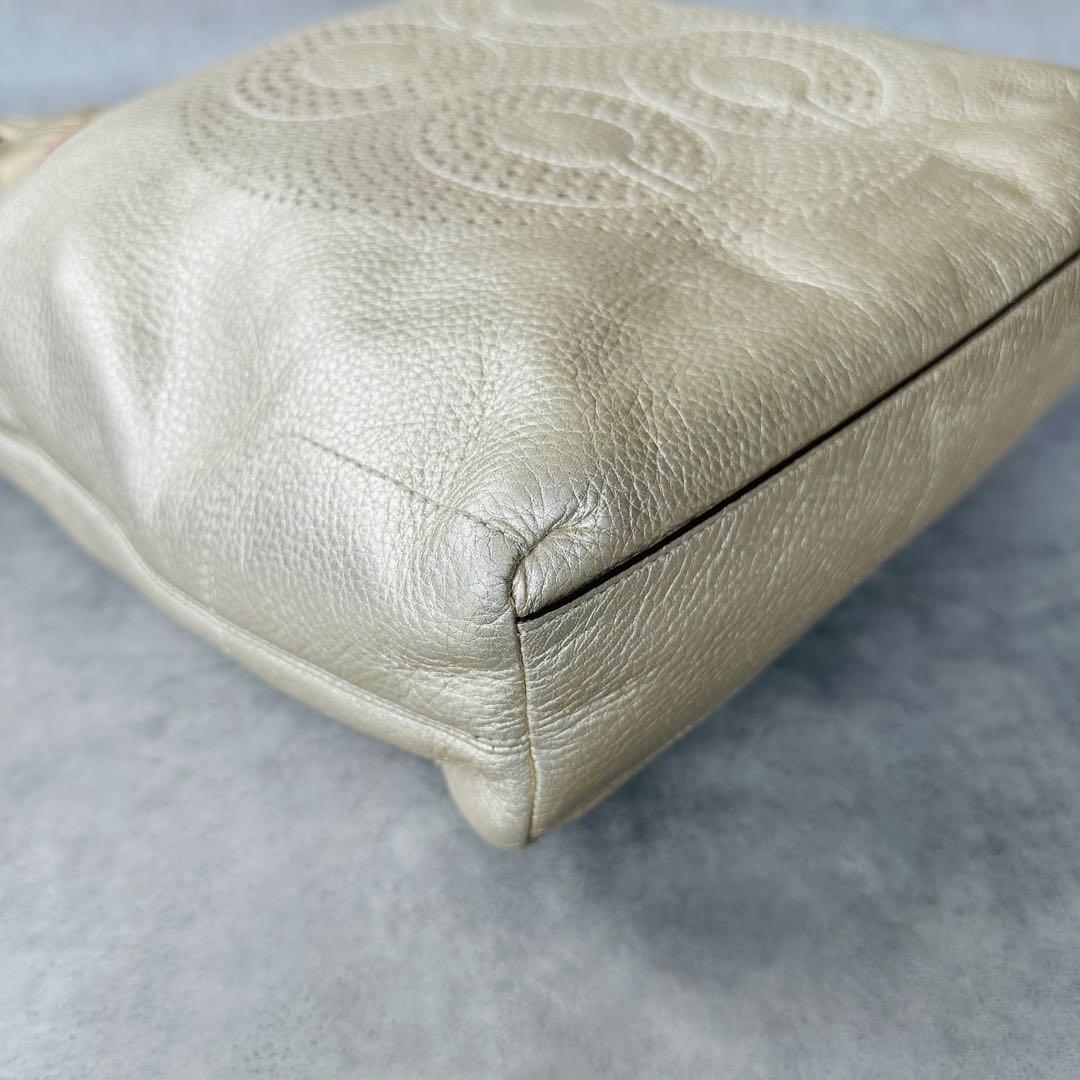 COACH Audrey Metallic Leather Tote Bag 8