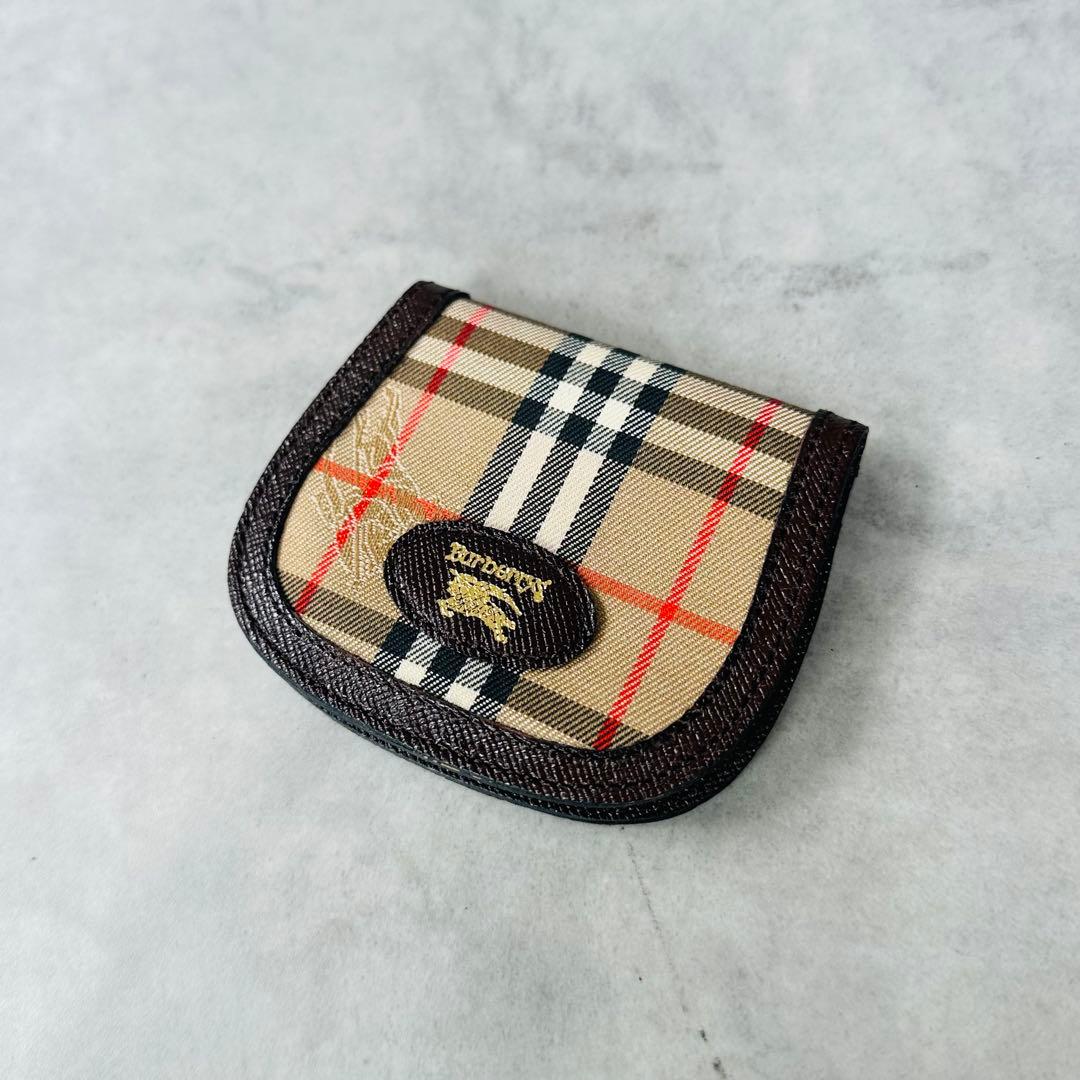 BURBERRY ノバチェック　ホースロゴ　シャドーホース　コインケース 3
