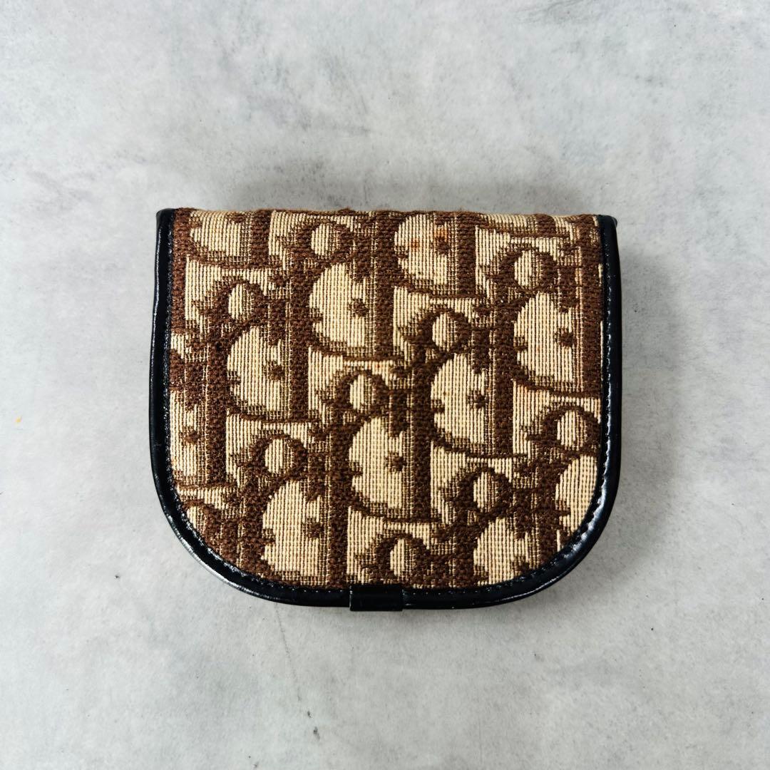 Christian Dior トロッター ロゴ金具　 コインケース 小銭入れ　赤 2