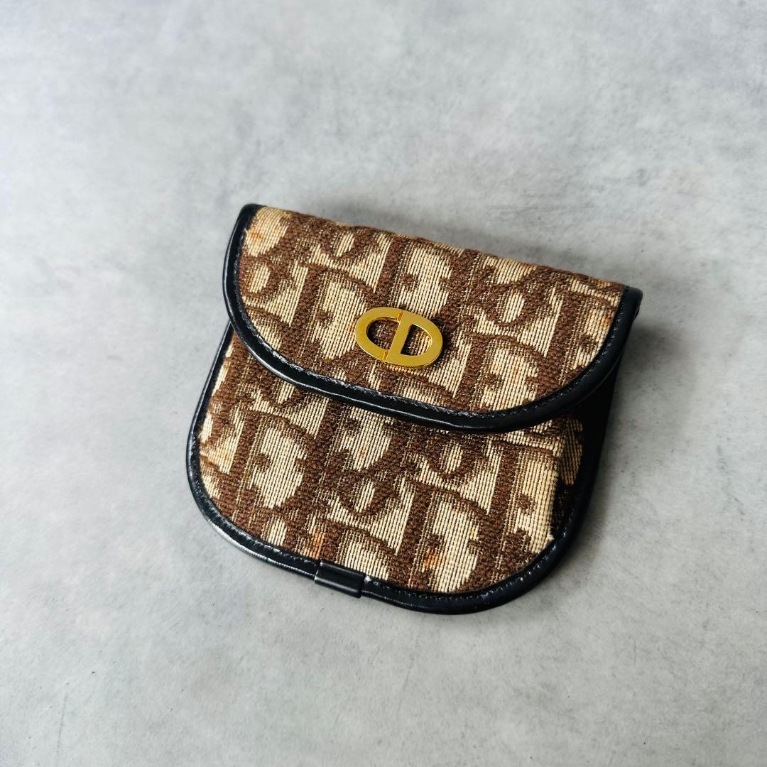 Christian Dior トロッター ロゴ金具　 コインケース 小銭入れ　赤 3