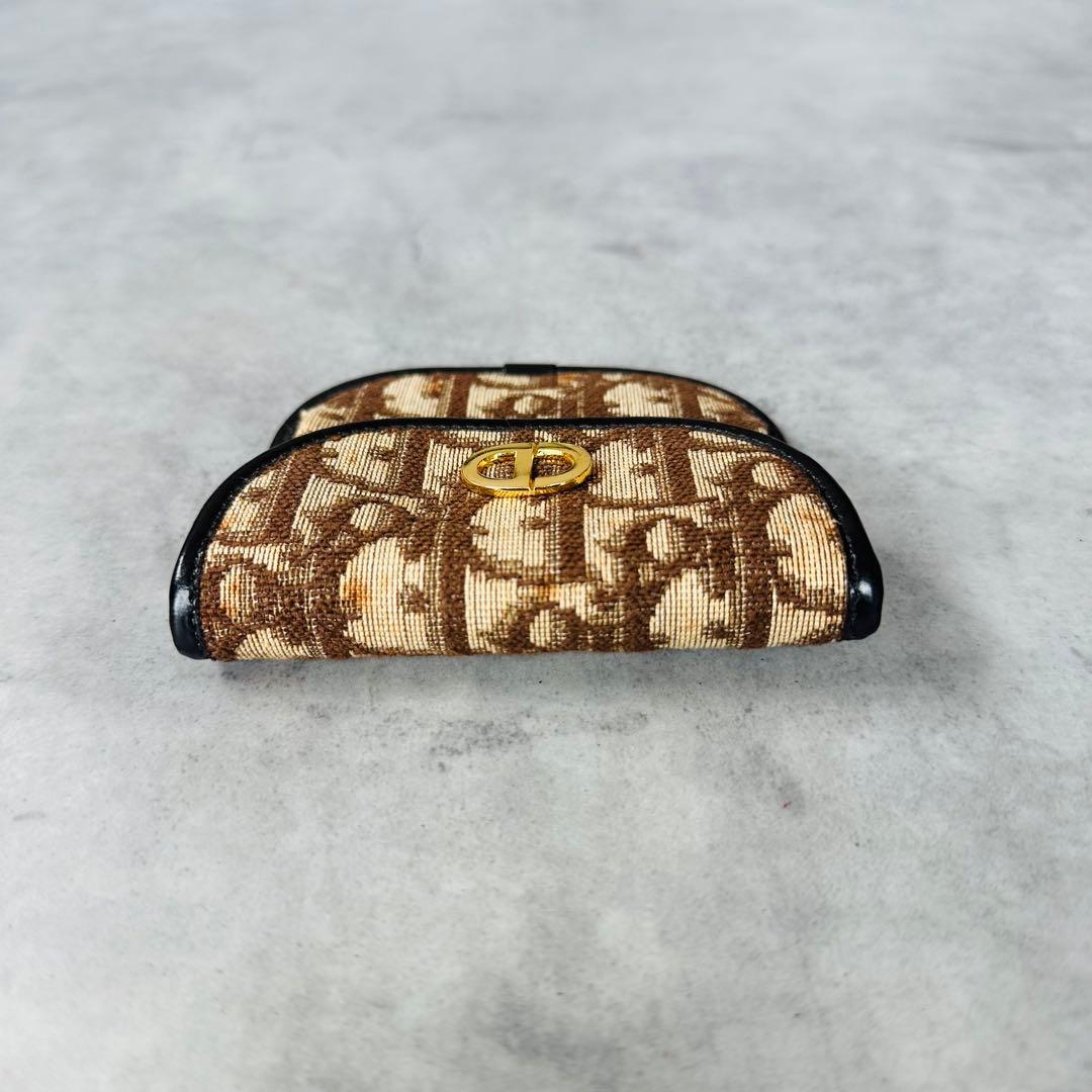 Christian Dior トロッター ロゴ金具　 コインケース 小銭入れ　赤 4