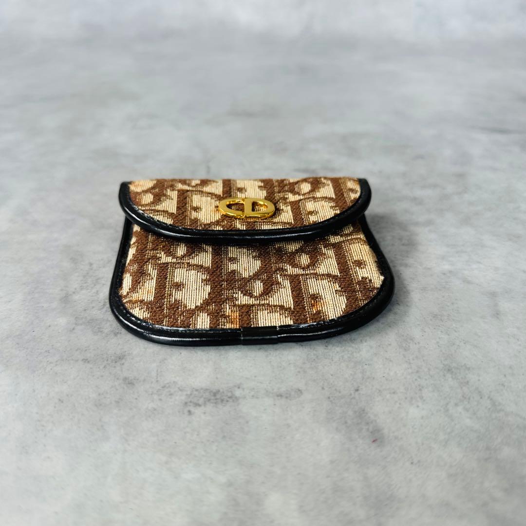 Christian Dior トロッター ロゴ金具　 コインケース 小銭入れ　赤 5