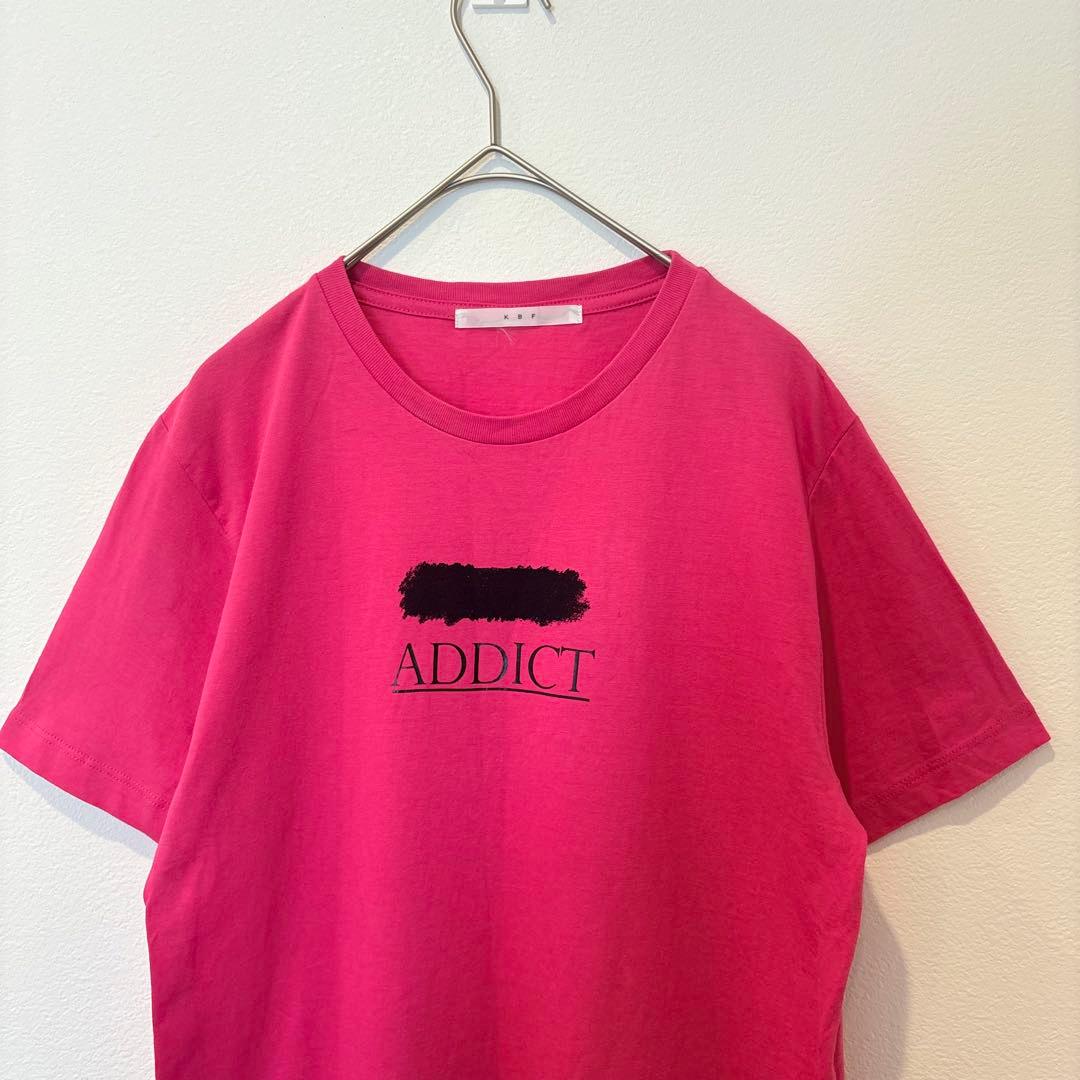 KBF ロゴ　Tシャツ 半袖 プリント ピンク One フリーサイズ 2