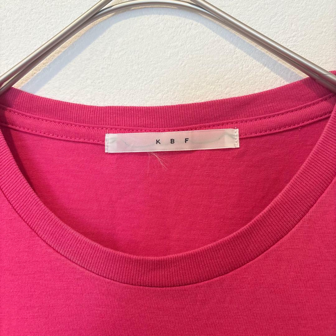 KBF ロゴ　Tシャツ 半袖 プリント ピンク One フリーサイズ 3
