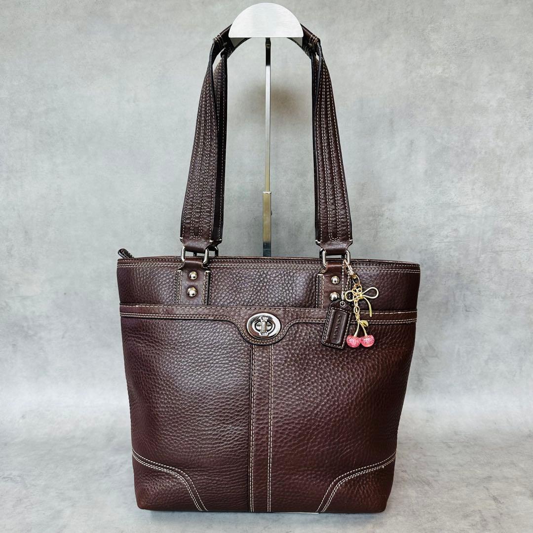 Y2K COACH Hamptons Leather Lunch Totebag 2