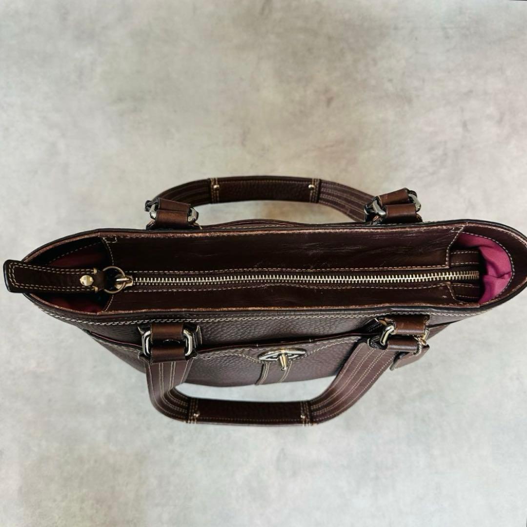 Y2K COACH Hamptons Leather Lunch Totebag 12