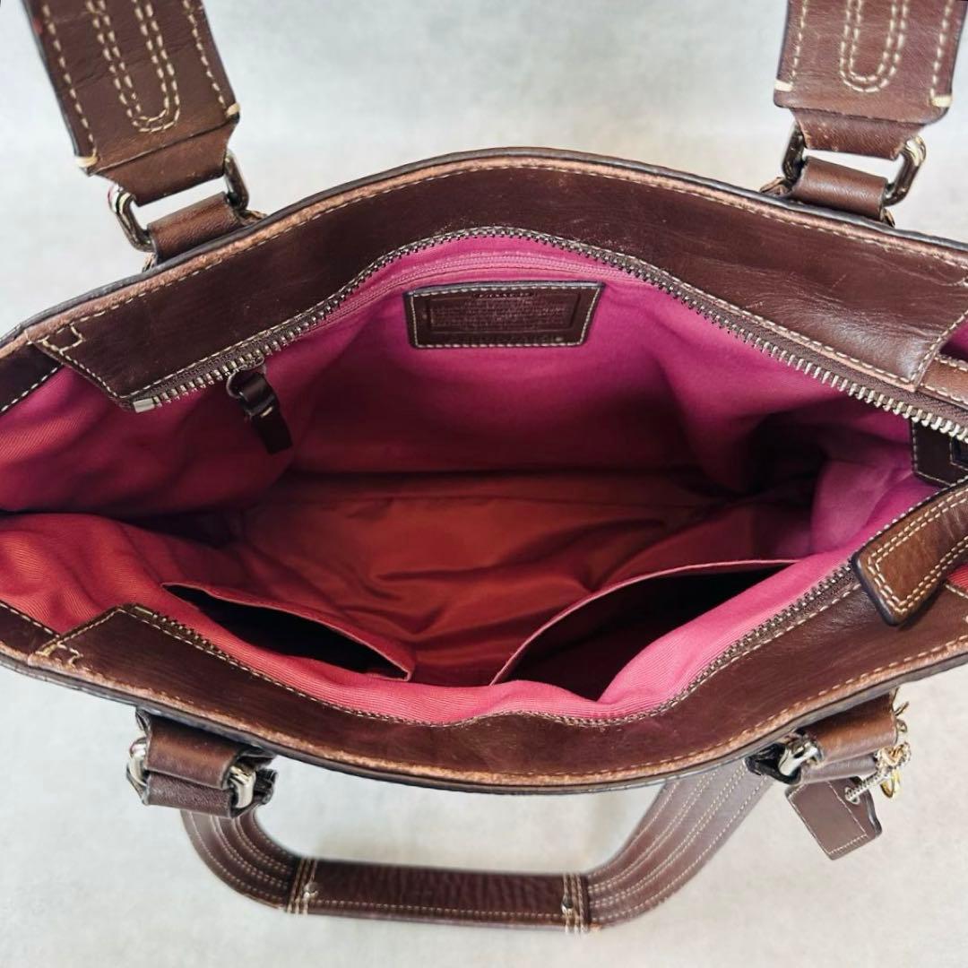 Y2K COACH Hamptons Leather Lunch Totebag 13