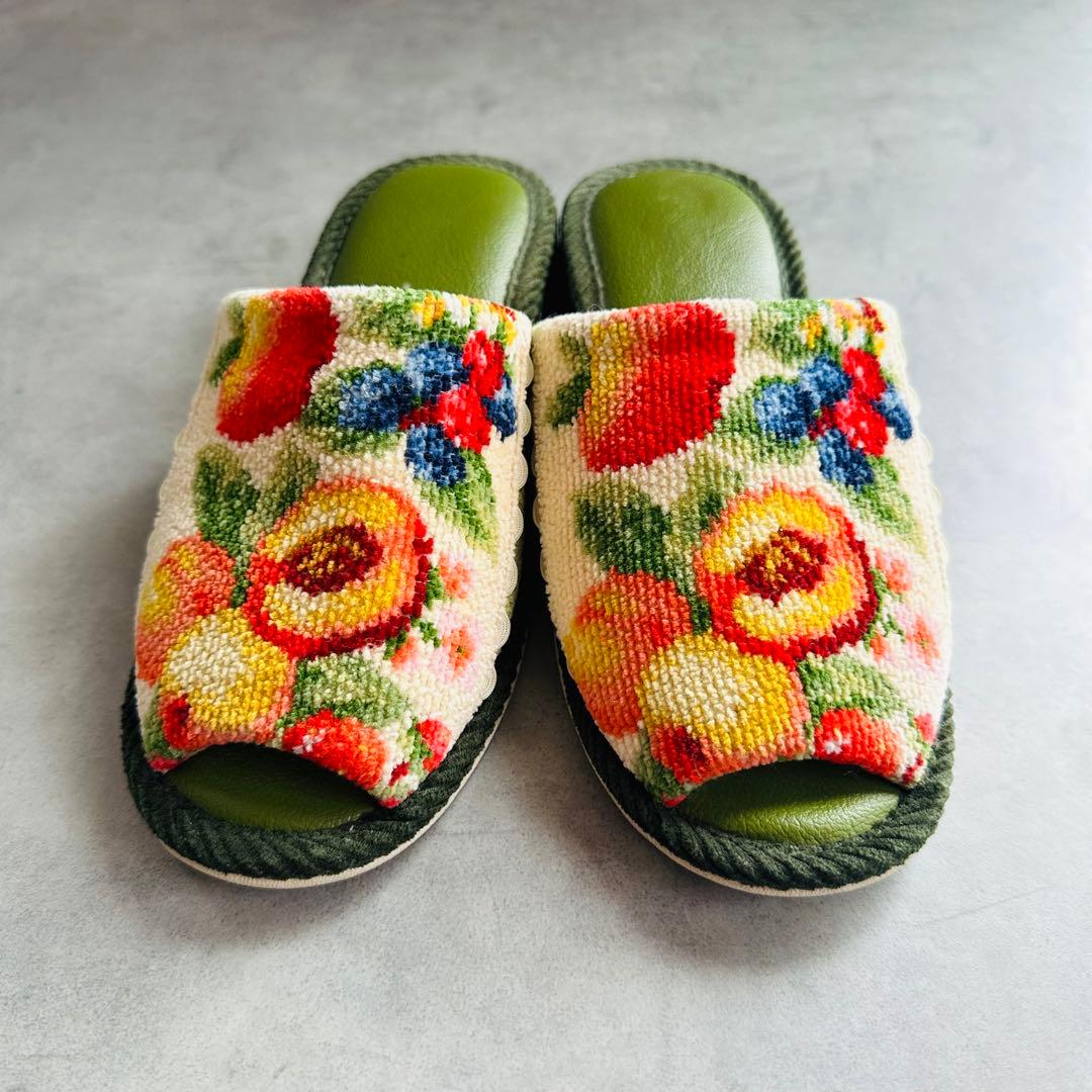 FEILER リトルオーチャード　シュニール織りタオル地　スリッパ 3