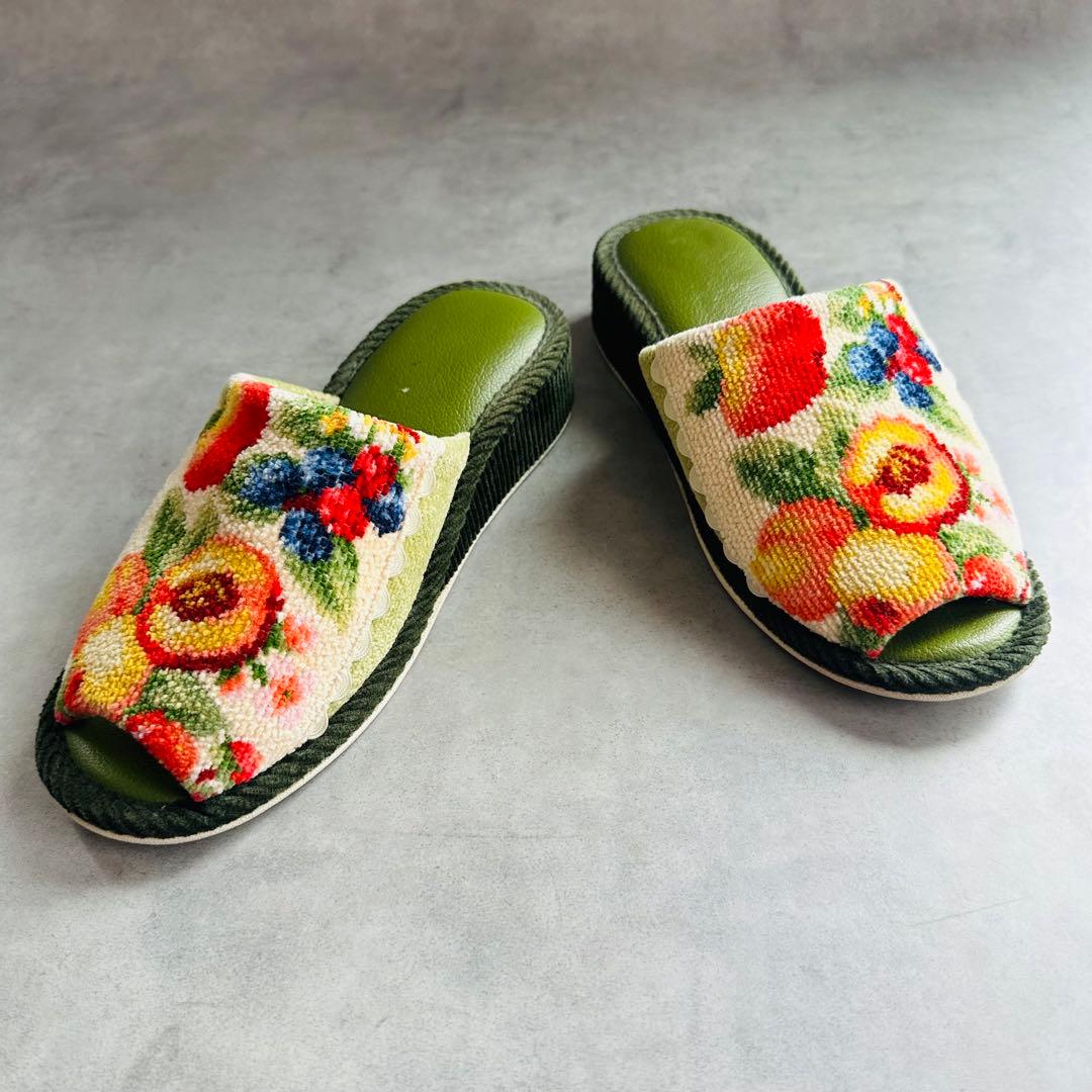 FEILER リトルオーチャード　シュニール織りタオル地　スリッパ 4