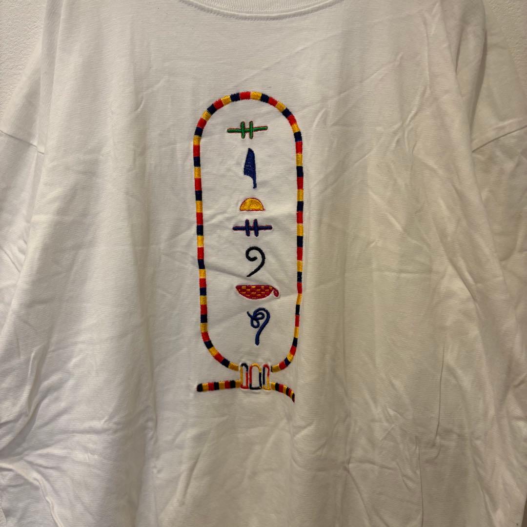 ユナイテッド 半袖Tシャツ 刺繍 ビッグシルエット 白　ホワイト M 男女着用可 2