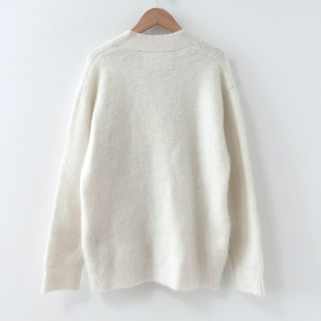2025AW✨マイラン　モヘヤニットカーディガン　ホワイト 2