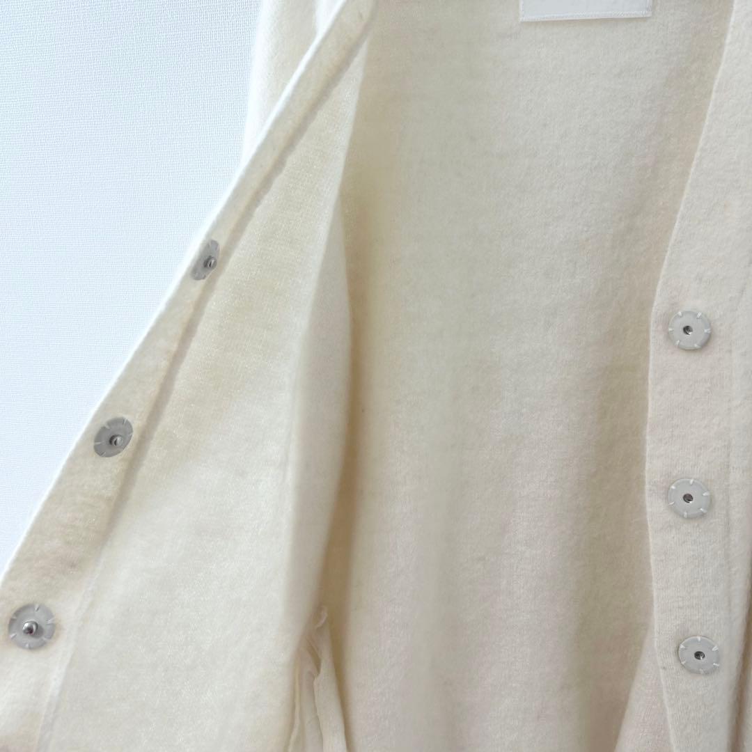 2025AW✨マイラン　モヘヤニットカーディガン　ホワイト 4