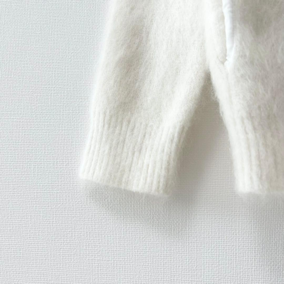2025AW✨マイラン　モヘヤニットカーディガン　ホワイト 5