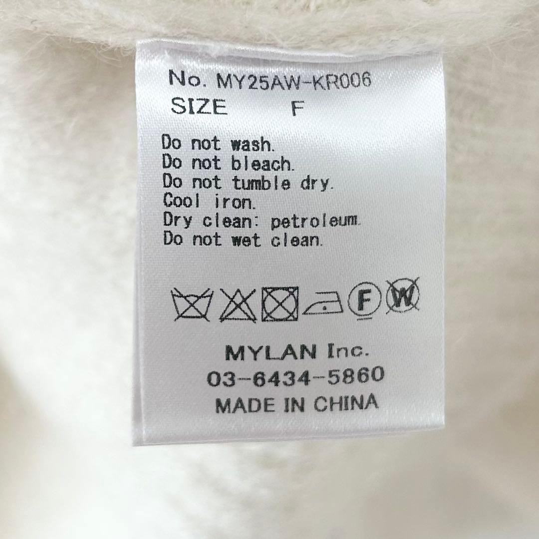 2025AW✨マイラン　モヘヤニットカーディガン　ホワイト 7
