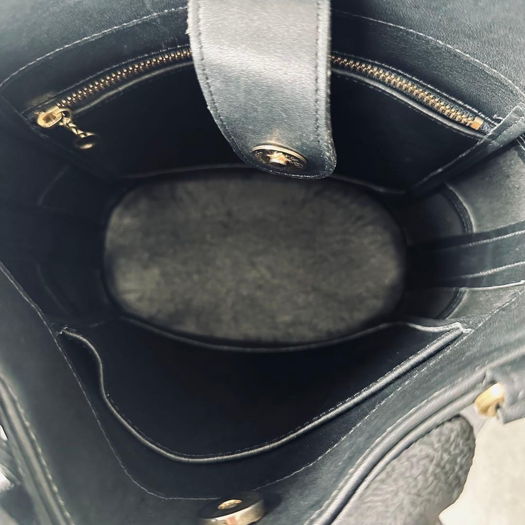 Vintage COACH shoulder bucket tote bag 13