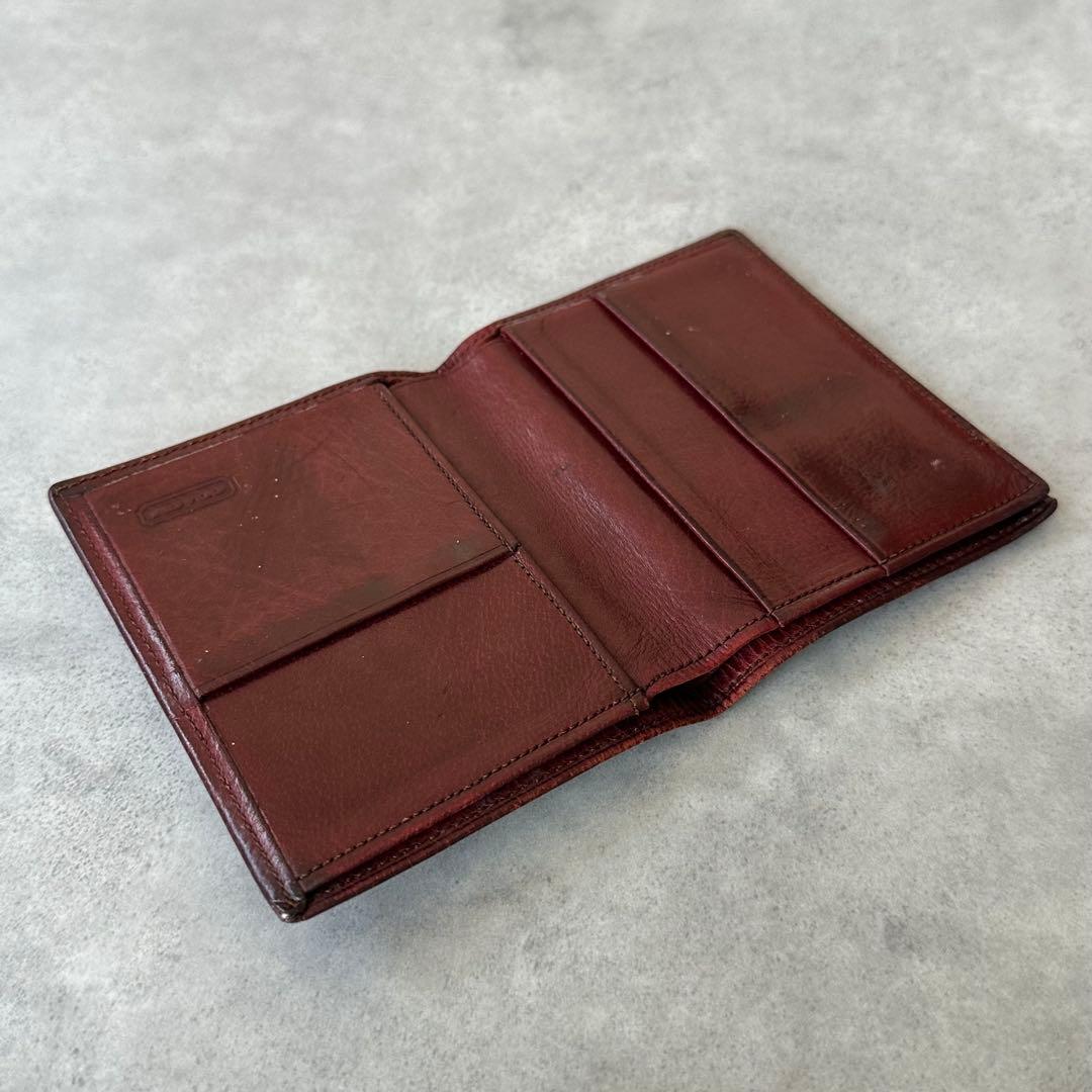 OLD COACH All leather bifold wallet 11