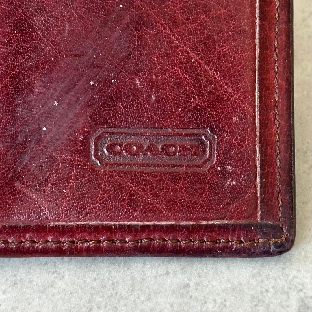 OLD COACH All leather bifold wallet 14