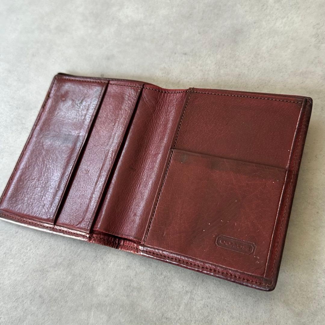 OLD COACH All leather bifold wallet 9