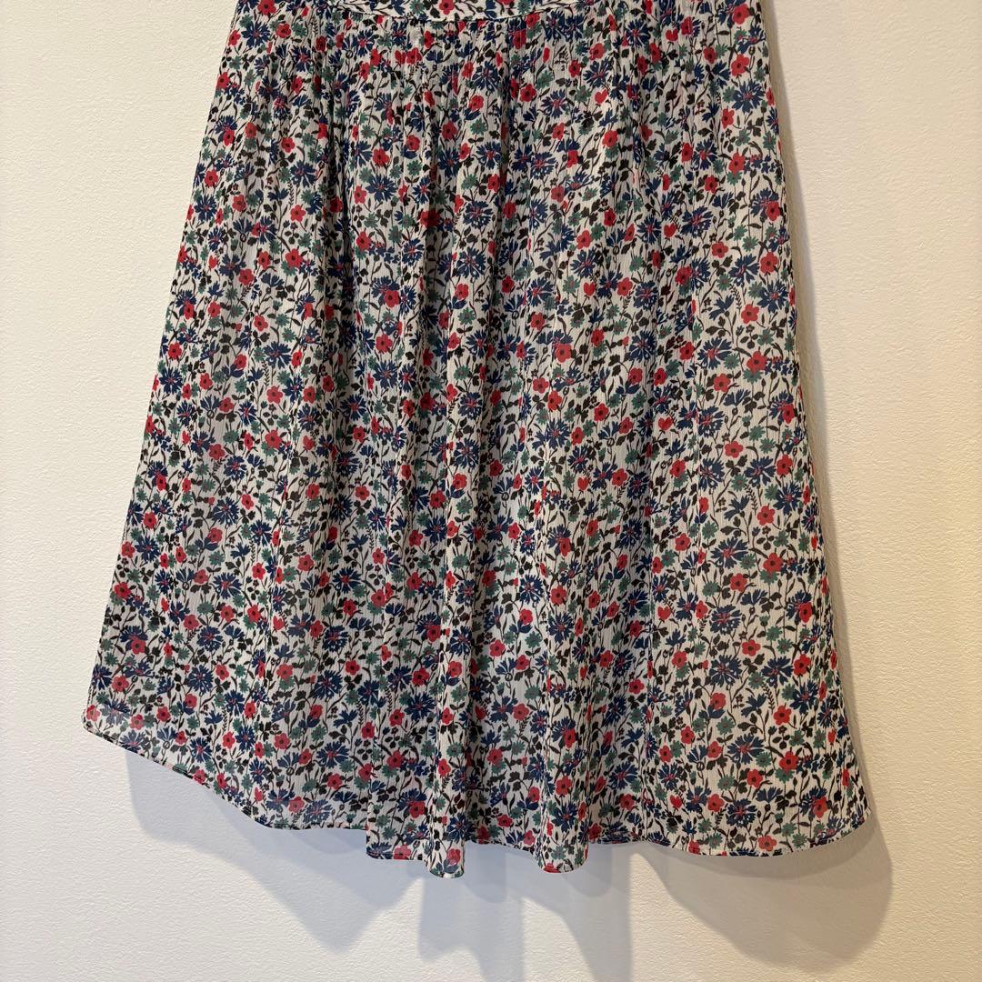 SCENE DEUX 花柄 フレアスカート 膝丈 総柄 Mサイズ　かわいい 3