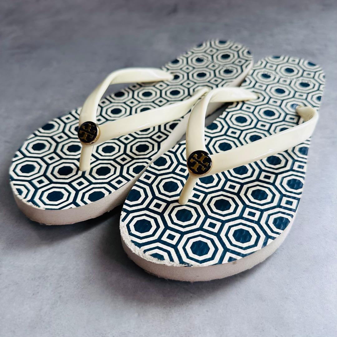 Tory Burch ジオメトリック柄ビーチサンダル