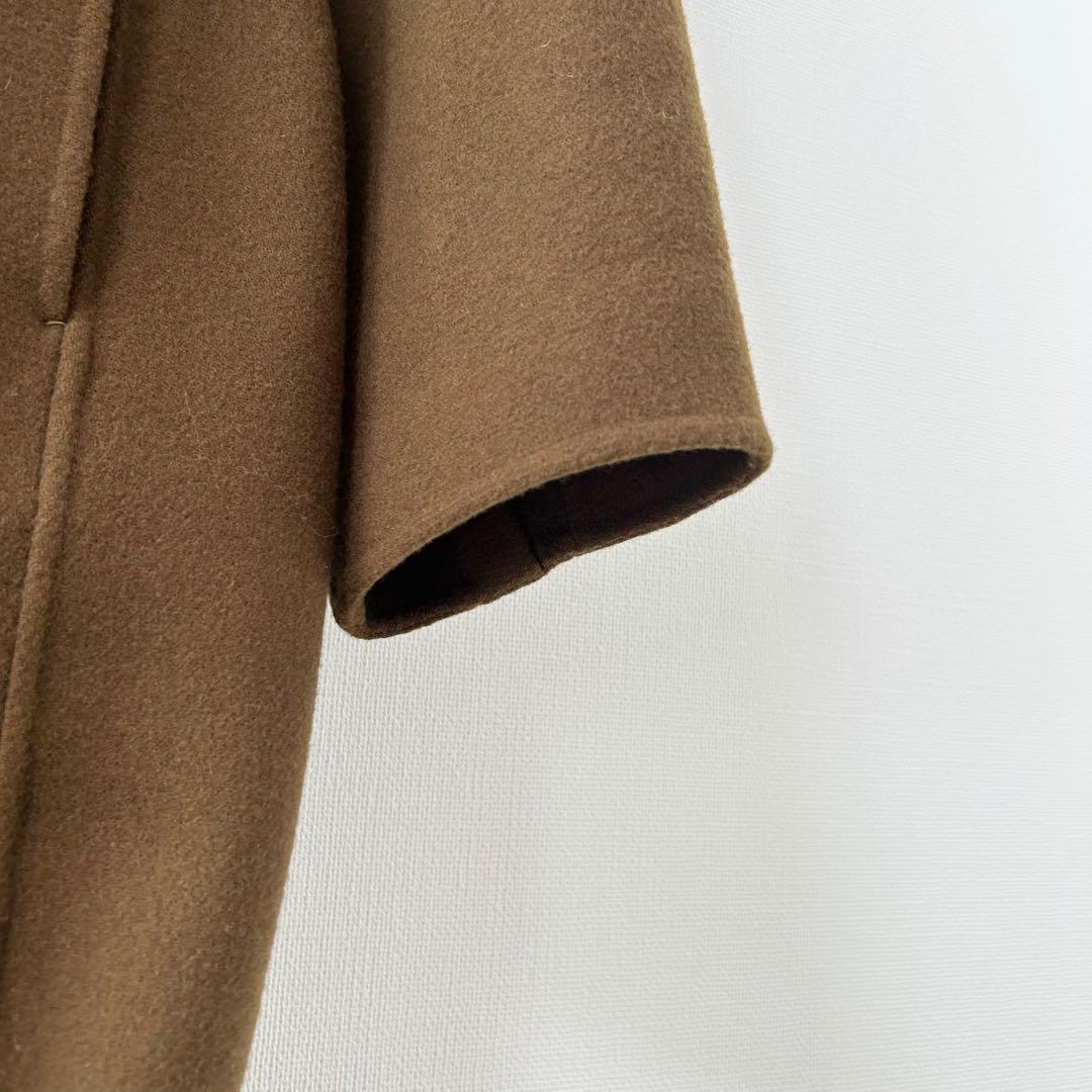 美品✨カオス　アールスーペリアノーカラーコート　キャメル　ブラウン 6