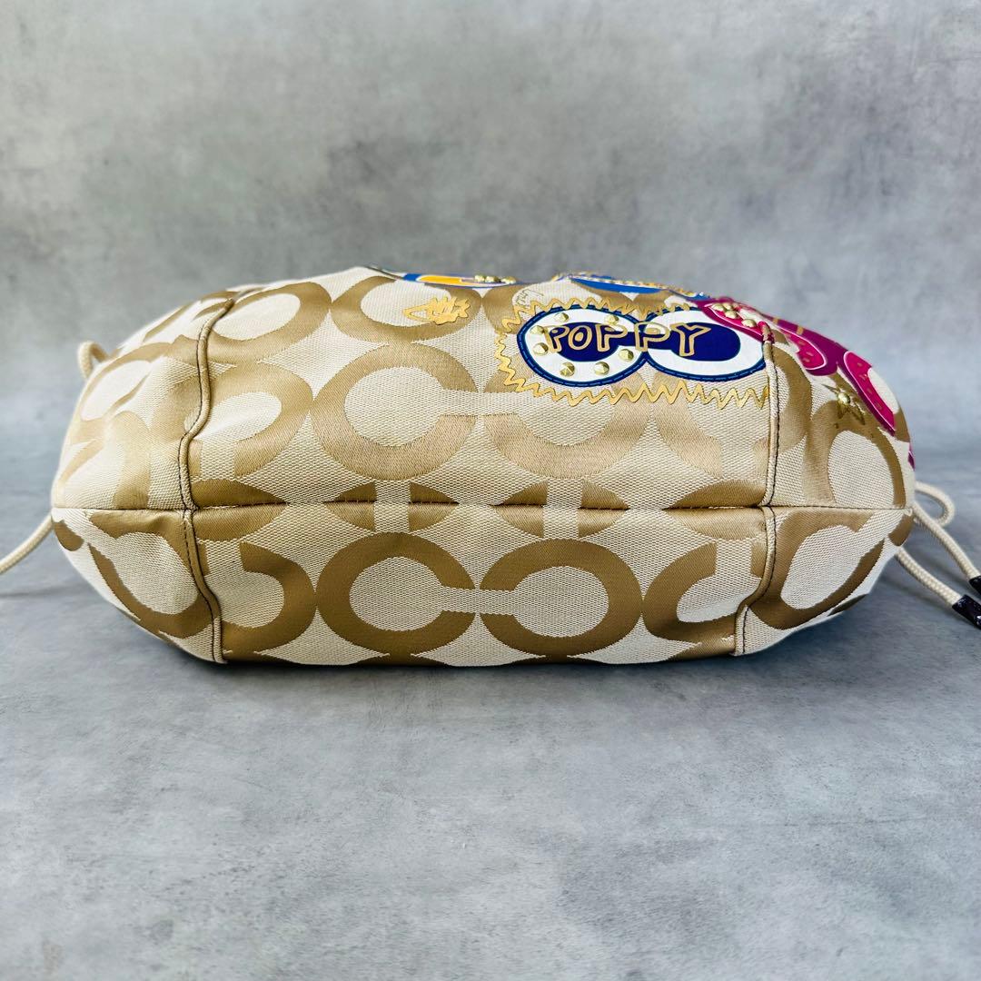 Y2K COACH Poppy Opart Studs Hobo Bag 8