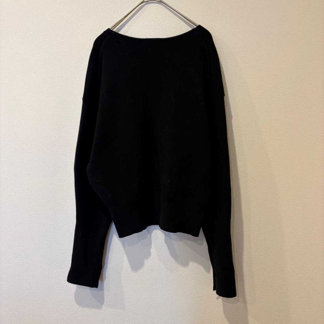 GU ニットセーター 長袖 ブラック 黒　Lサイズ　無地　Ｖネック　カジュアル 5