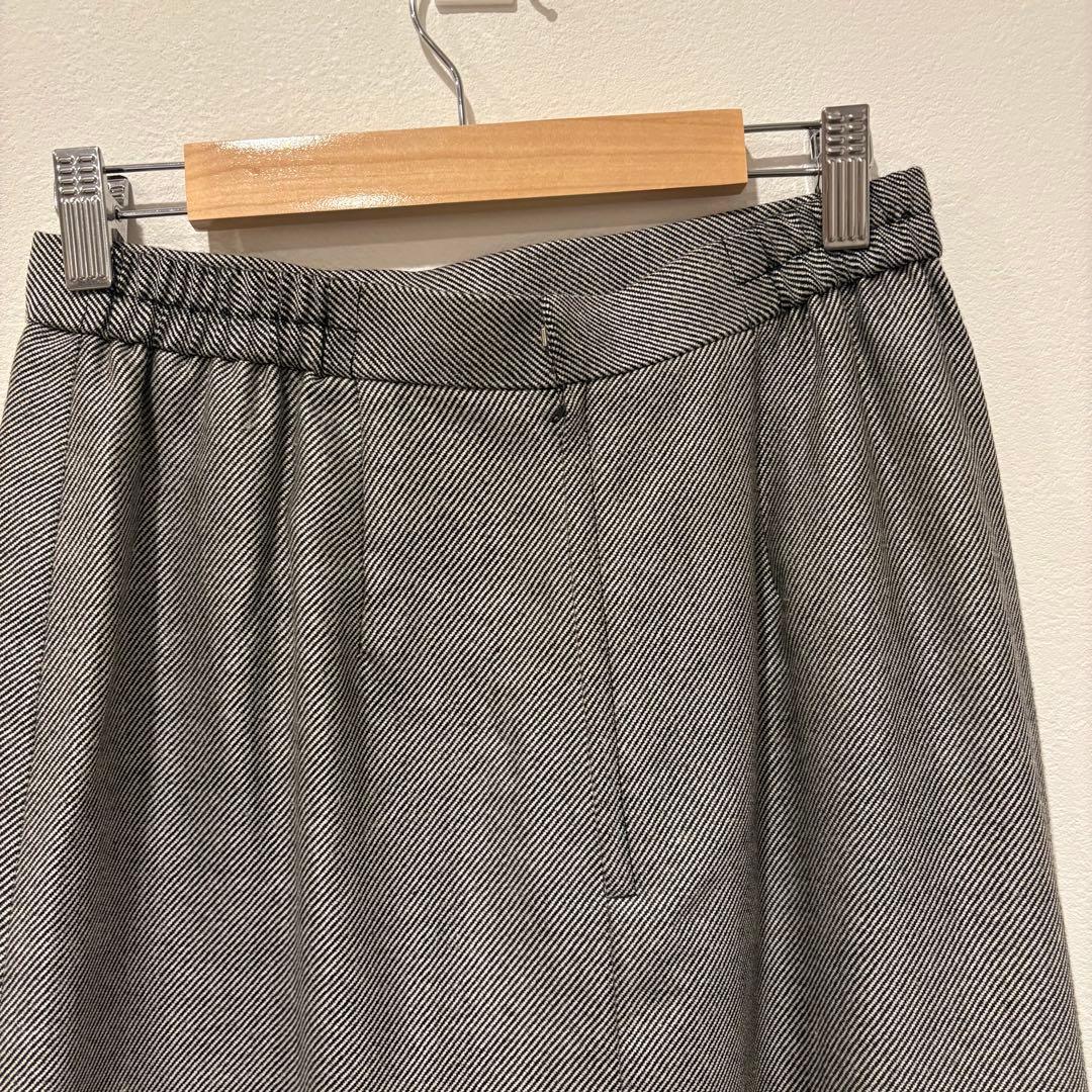 ジェーンモア ロングスカート タック ミモレ丈 灰色　グレー 11号 L相当 5