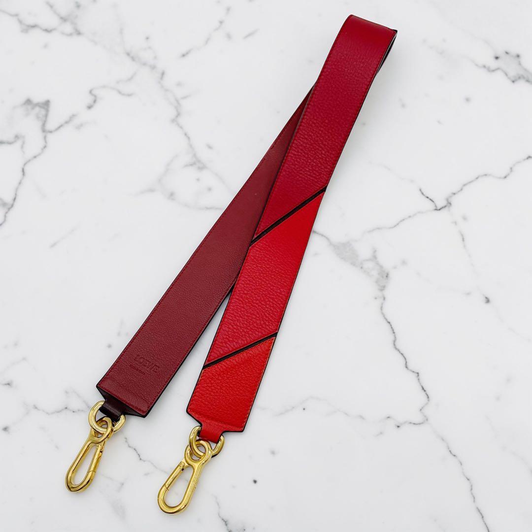 ⭐️美品⭐️ ロエベ パズル レザー ショルダーストラップ レッド