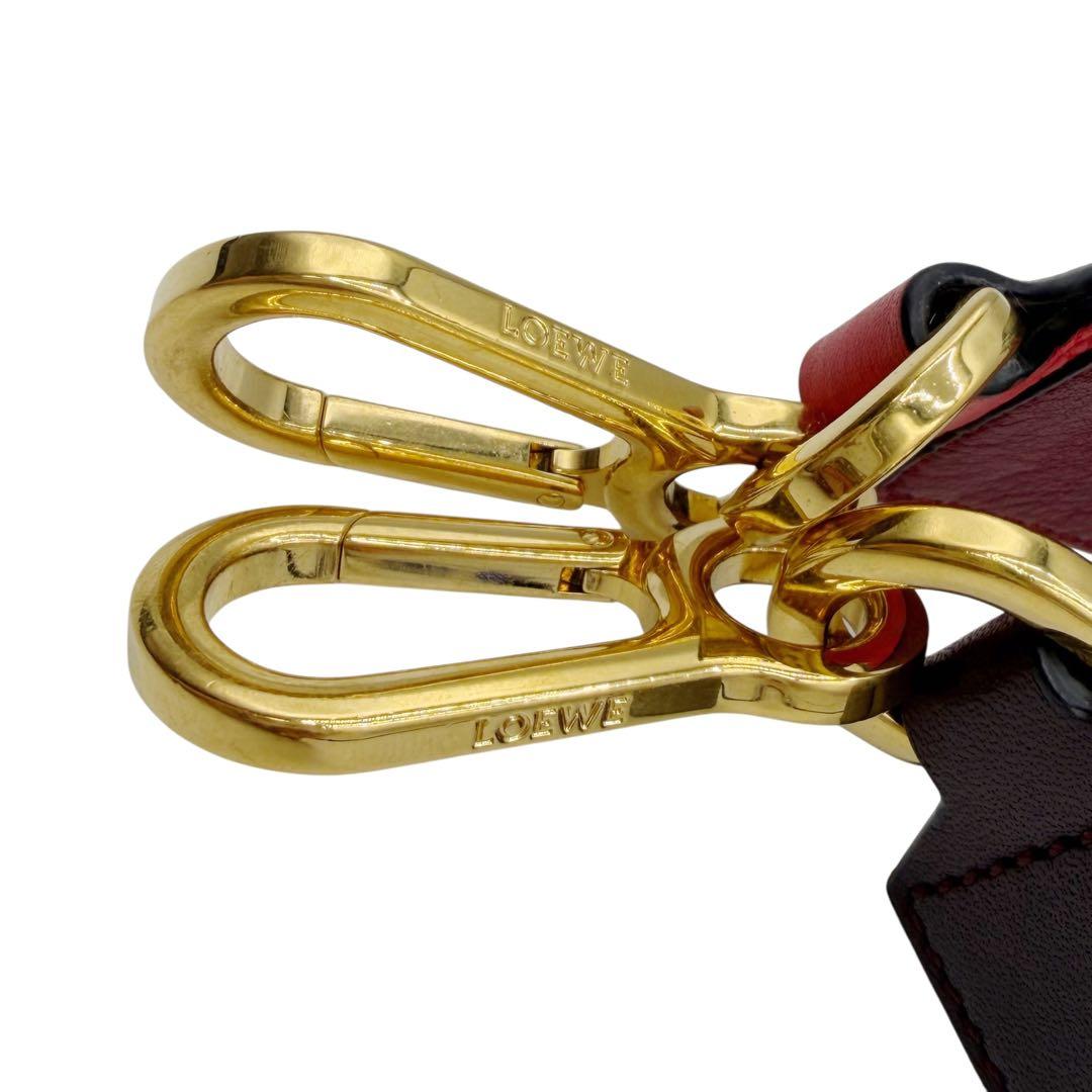 ⭐️美品⭐️ ロエベ パズル レザー ショルダーストラップ レッド 10