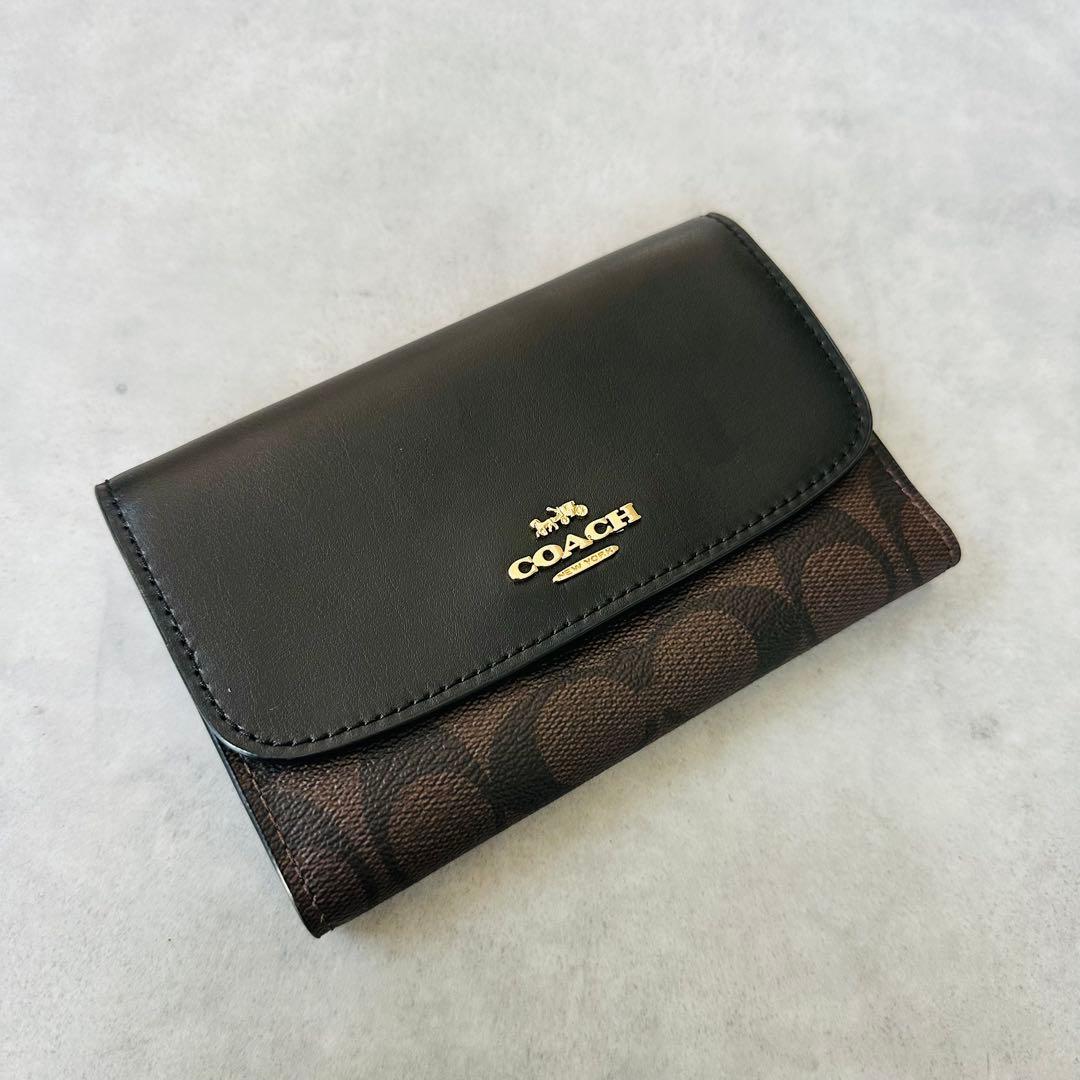 COACH シグネチャー ミディアム エンベロープ ウォレット 二つ折り財布 3